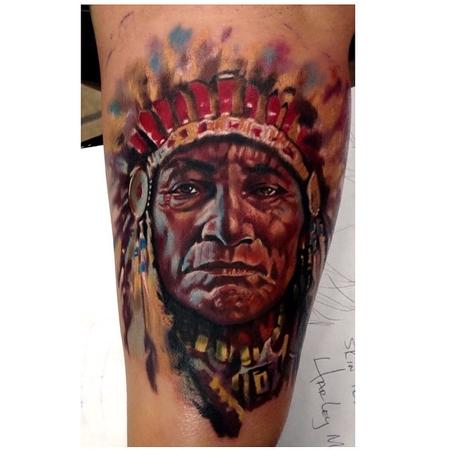 Rock River Tattoo Art Expo : Tattoos : Ethnic Native American : Indian Chief