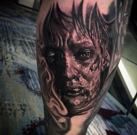Tattoos - Uma Thurman Portrait from a 'Kill Bill' Scene - 101222