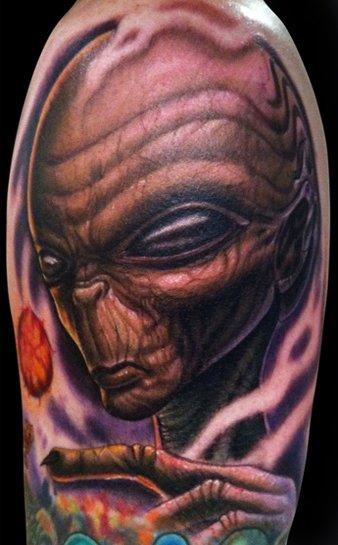 Tattoos - Freehand alien - 57041