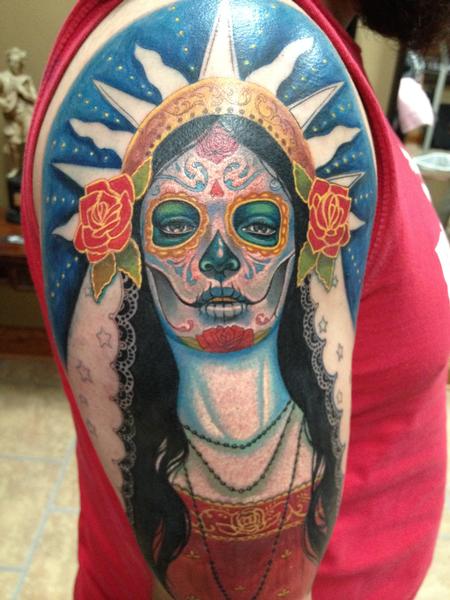 Tattoos - Day of the Dead Woman - 89946