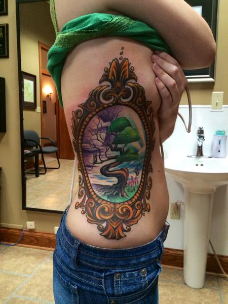 Tattoos - Twisted Tree in Frame  - 91820