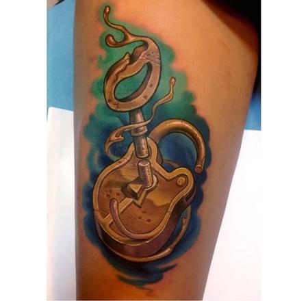 Tattoos - Surreal Lock and Key  - 93321