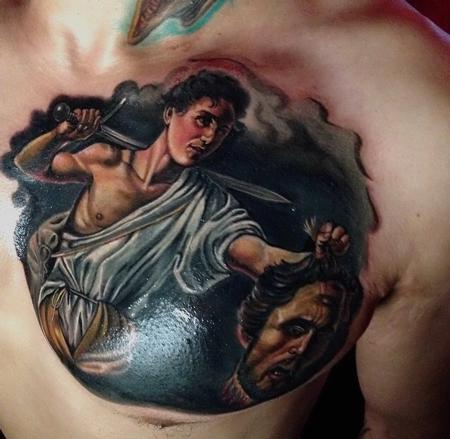 Tattoos - Caravaggio Painting Cover-Up  - 94330