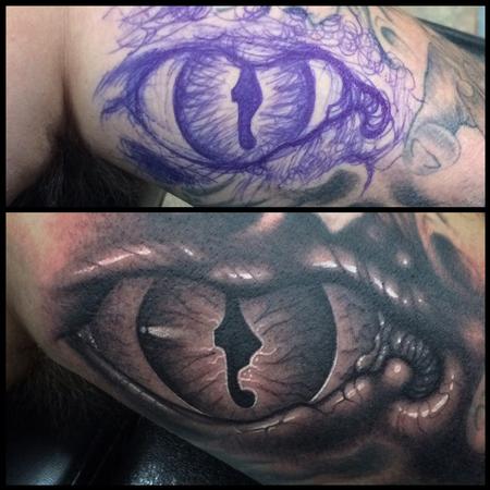 Tattoos - Freehand Eye - 95530