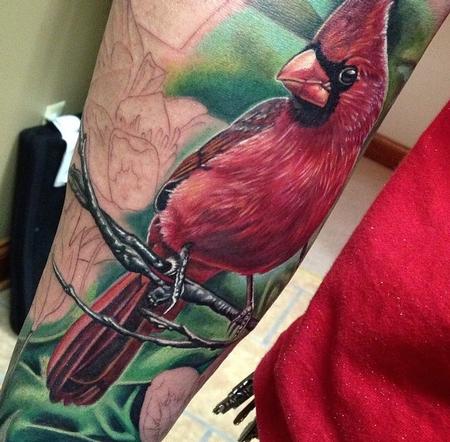 Tattoos - In Progress Indiana Themed Piece - 96467