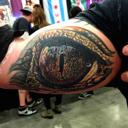 Tattoos - Healed Alligator Eye - 100532