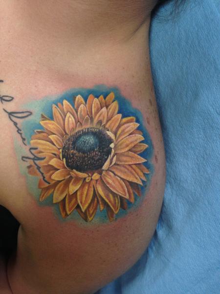 Tattoos - Sunflower  - 105073