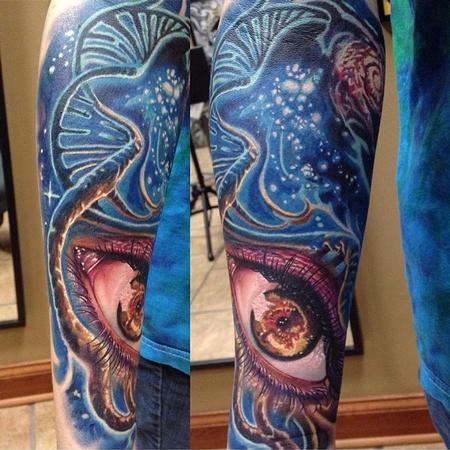 Tattoos - Eye with DNA  - 116620