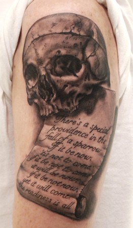 Tattoos - Shakespeare skull - 46637