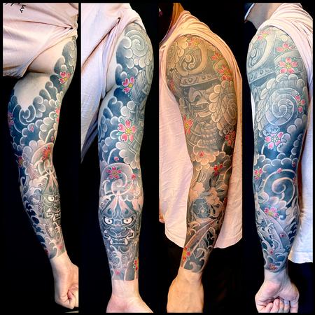 Tattoos - Samurai mask and hannya - 143393