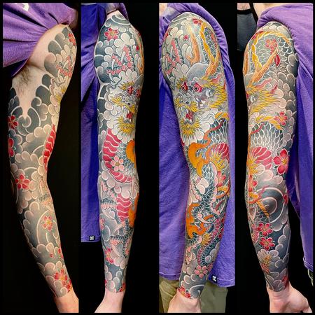 Boston Rogoz - Japanese dragon sleeve