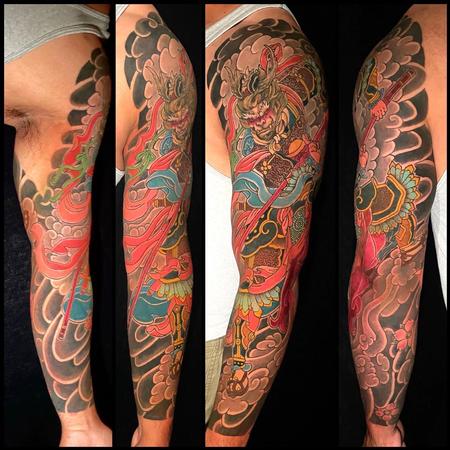 Tattoos - Monkey King sleeve tattoo - 145592