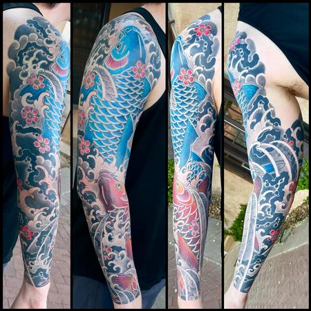 Tattoos - Double koi sleeve - 145595
