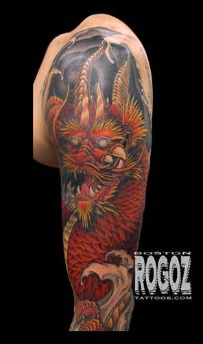 Tattoos - Detail of dragon sleeve - 100798