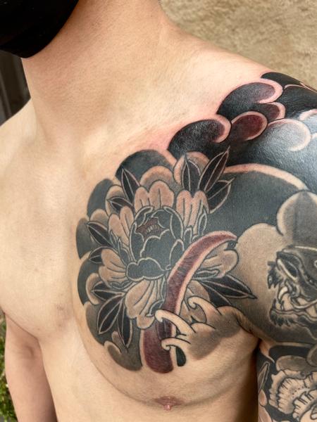 Tattoos - Japanese peony tattoo - 143425