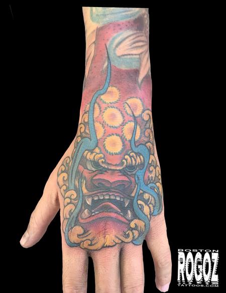 Tattoos - Foodog Hand - 139459
