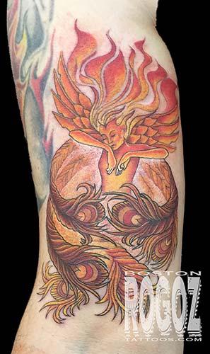 Tattoos - Phoenix pin-up - 107919
