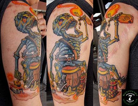 Tattoos - Suicide Skelly - 87528