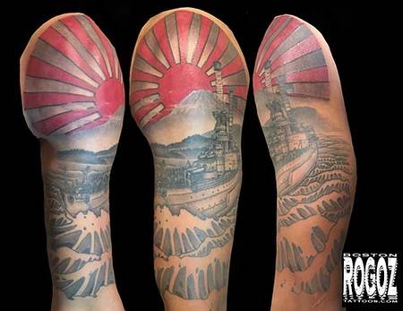 Boston Rogoz - Battleship half sleeve