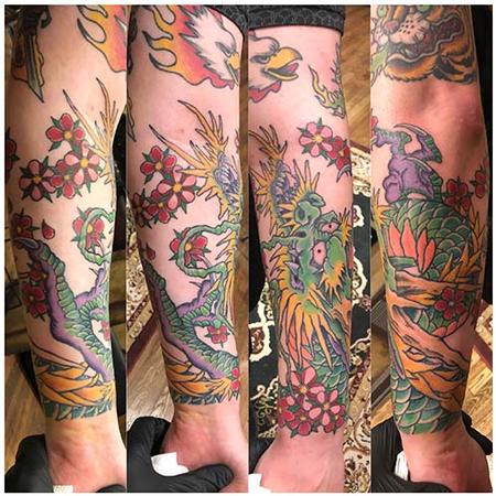 Tattoos - Japanese dragon forearm - 139460