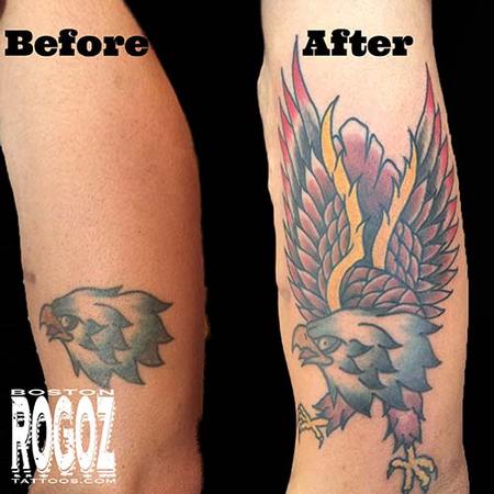 Boston Rogoz - eagle tattoo