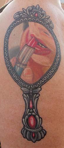 Tattoos - make-up artist mirror  - 91226