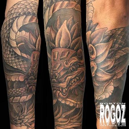 Boston Rogoz - Quetzalcoatl tattoo