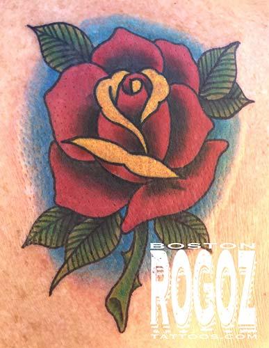 Boston Rogoz - rose tattoo