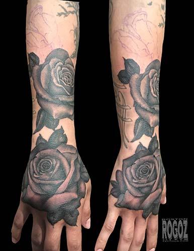 Tattoos - Rose hand - 127417
