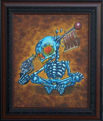 Boston Rogoz - Suicide Skeleton Painting