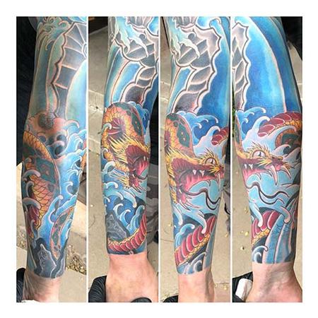 Tattoos - snake and water - 139453