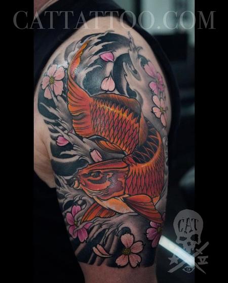 Koi Fish Tattoo Design