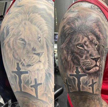 Lion rework  Tattoo Design Thumbnail