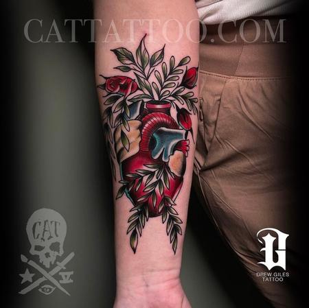 Tattoos - Heart Vase - 143827