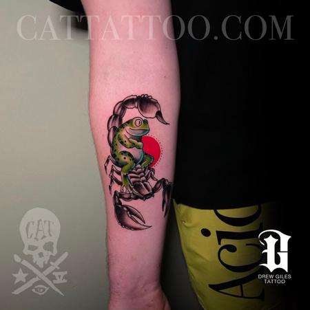Tattoos - Frog Riding a Scorpion - 143940
