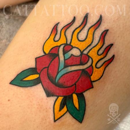 Patrick Bradley - Rose with Flames
