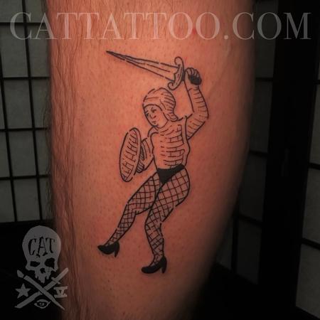 Jose Silva - Medieval Etching Style Tattoo