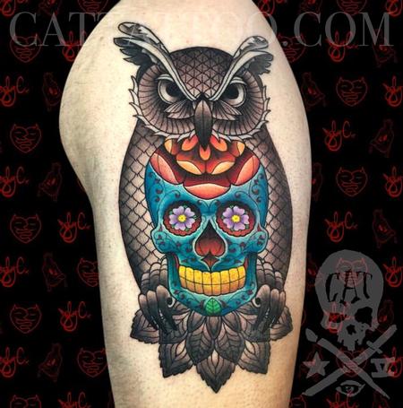 Joby Cummings - Owl and Skull