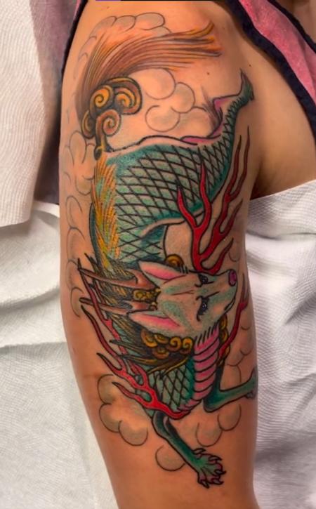 Justin Gorbey - Traditional Japanese Kirin Tattoo