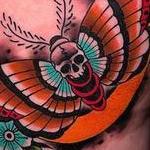 Death Moth Tattoo Thumbnail