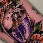 Rabbits Foot Vial Tattoo Thumbnail