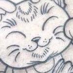 Lucky Cat In-progress  Tattoo Thumbnail