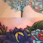 New School Flowers Cover Up Tattoo Thumbnail