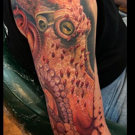 Tattoos - Octopus Tattoo in progress - 143115