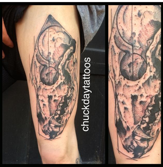 Coyote skull by Chuck Day : Tattoos - Image24