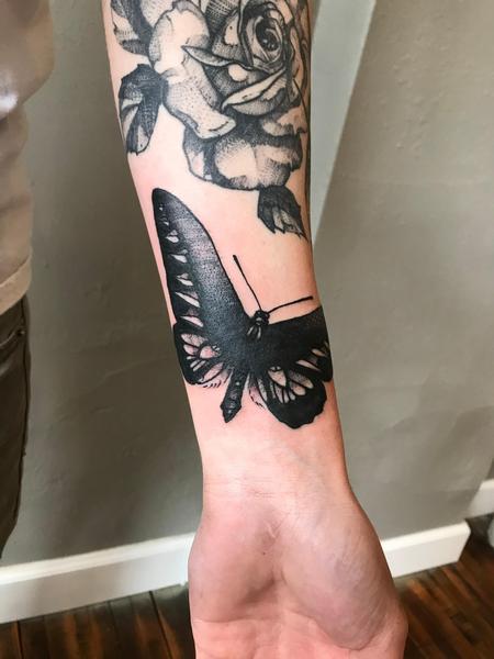 Tattoos - Black Butterfly  - 138696