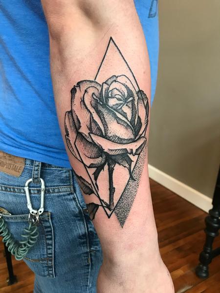 Tattoos - Sketchy Rose - 133521