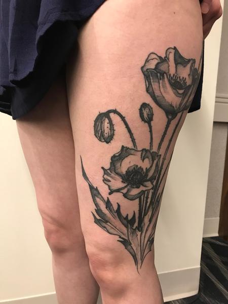 Tattoos - Healed Poppies  - 138689