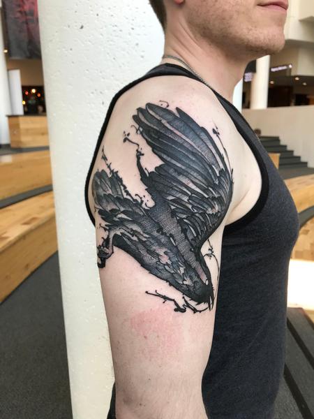 Tattoos - Raven. Black - 138690