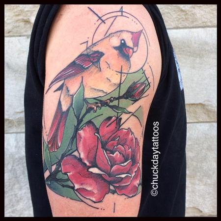 Tattoos - Cardinal Rose - 125701